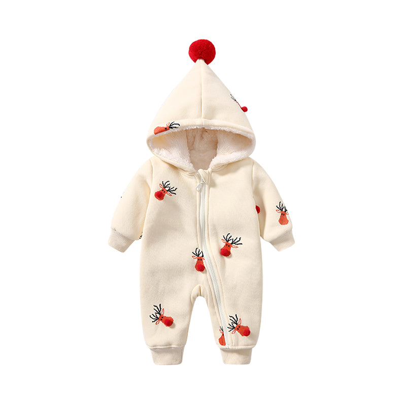 Baby Unisex Animals Print Christmas Jumpsuits Wholesale 22102714