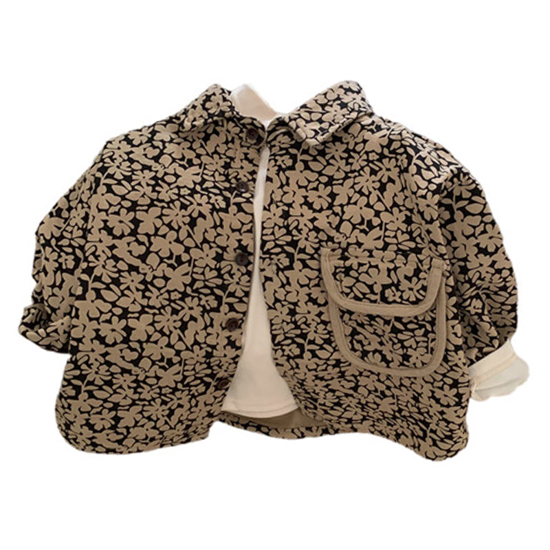 Baby Kid Girls Flower Jackets Outwears Wholesale 221027148