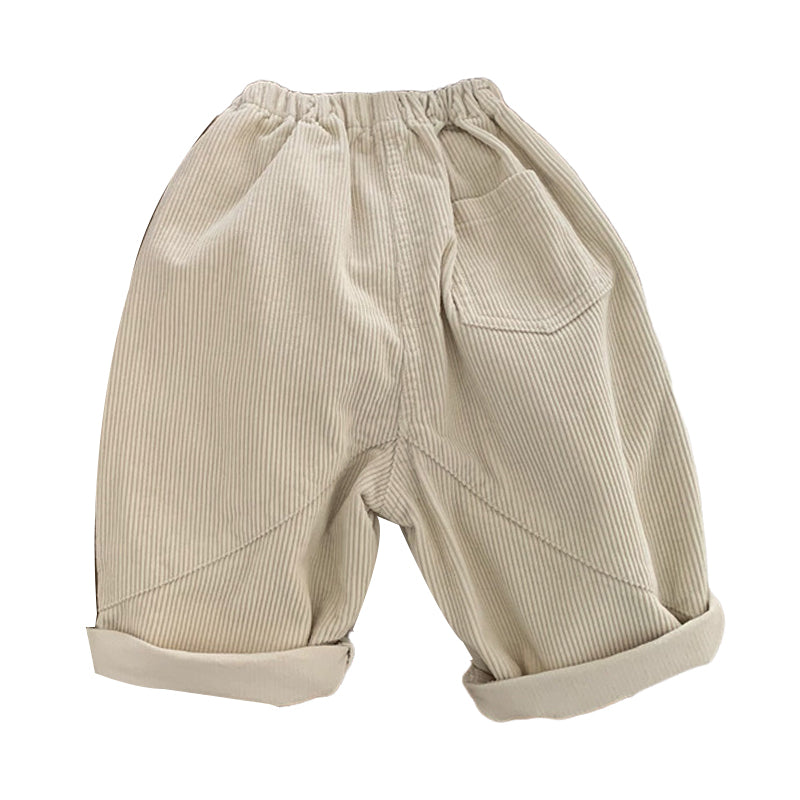 Baby Kid Unisex Solid Color Pants Wholesale 221027155