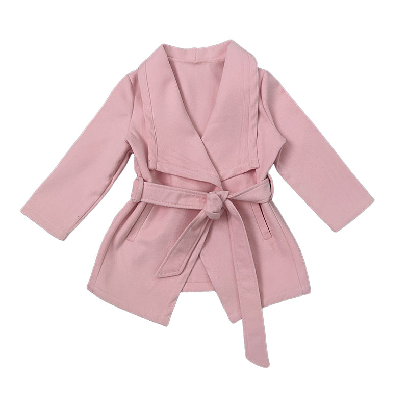 Baby Kid Girls Solid Color Coats Wholesale 221027158