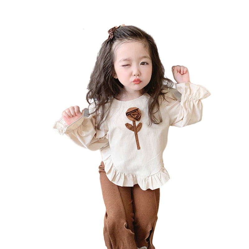 Baby Kid Girls Flower Tops Wholesale 221027241