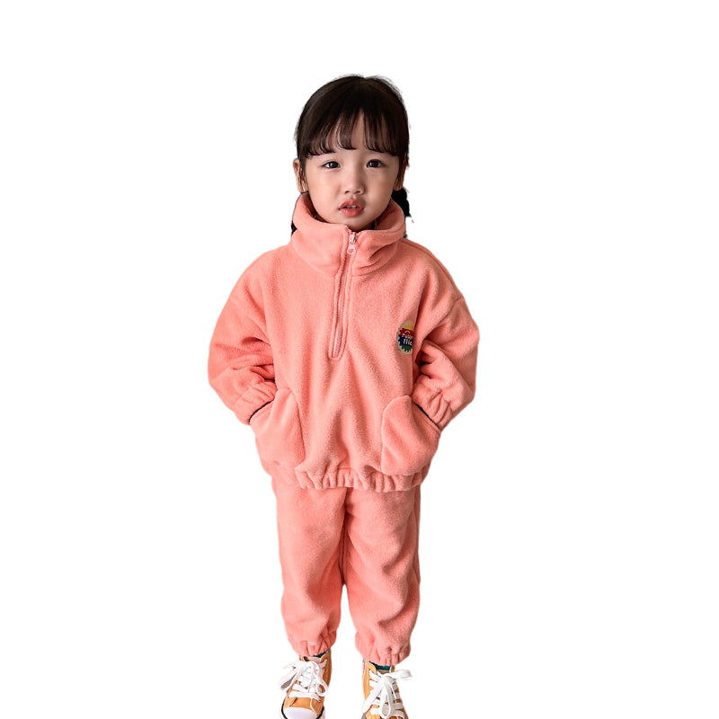 2 Pieces Set Baby Kid Unisex Solid Color Tops And Pants Wholesale 221027354