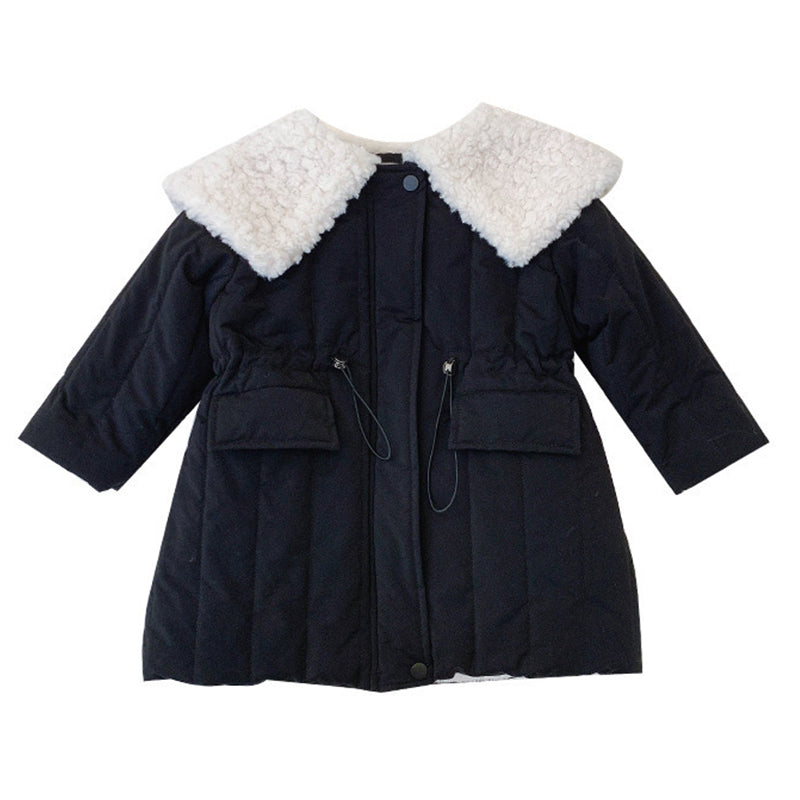 Baby Kid Girls Solid Color Coats Wholesale 221027417