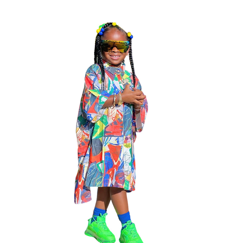 Kid Girls Graphic Dresses Wholesale 221027500