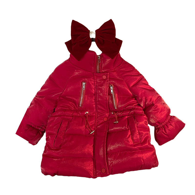 Baby Kid Girls Solid Color Jackets Outwears Wholesale 221027510