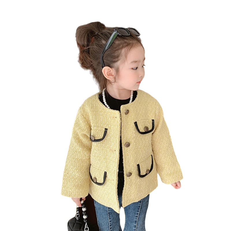 Baby Kid Girls Color-blocking Jackets Outwears Wholesale 22102759