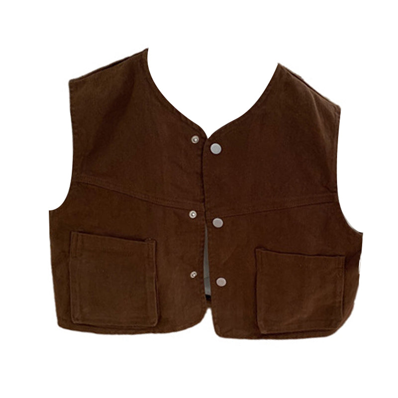 Baby Kid Boys Solid Color Vests Waistcoats Wholesale 22102783