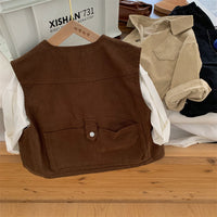 Load image into Gallery viewer, Baby Kid Boys Solid Color Vests Waistcoats Wholesale 22102783

