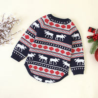 Load image into Gallery viewer, Baby Unisex Cartoon Print Christmas Rompers Wholesale 221028100
