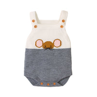 Load image into Gallery viewer, Baby Unisex Color-blocking Cartoon Print Rompers Wholesale 221028103
