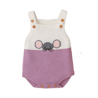 Load image into Gallery viewer, Baby Unisex Color-blocking Cartoon Print Rompers Wholesale 221028103
