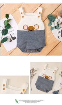 Load image into Gallery viewer, Baby Unisex Color-blocking Cartoon Print Rompers Wholesale 221028103
