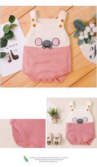 Load image into Gallery viewer, Baby Unisex Color-blocking Cartoon Print Rompers Wholesale 221028103
