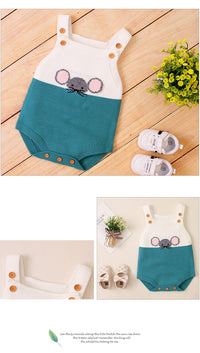 Load image into Gallery viewer, Baby Unisex Color-blocking Cartoon Print Rompers Wholesale 221028103
