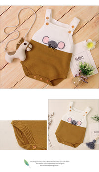 Load image into Gallery viewer, Baby Unisex Color-blocking Cartoon Print Rompers Wholesale 221028103
