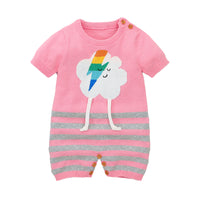 Load image into Gallery viewer, Baby Unisex Striped Cartoon Print Rompers Wholesale 221028104
