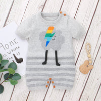 Load image into Gallery viewer, Baby Unisex Striped Cartoon Print Rompers Wholesale 221028104
