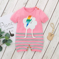 Load image into Gallery viewer, Baby Unisex Striped Cartoon Print Rompers Wholesale 221028104
