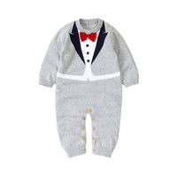 Load image into Gallery viewer, Baby Unisex Color-blocking Bow Jumpsuits Wholesale 221028107
