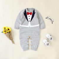 Load image into Gallery viewer, Baby Unisex Color-blocking Bow Jumpsuits Wholesale 221028107
