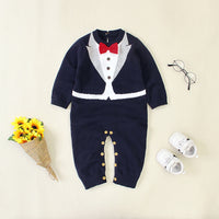 Load image into Gallery viewer, Baby Unisex Color-blocking Bow Jumpsuits Wholesale 221028107
