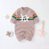 Load image into Gallery viewer, Baby Unisex Rainbow Cartoon Print Jumpsuits Wholesale 221028108
