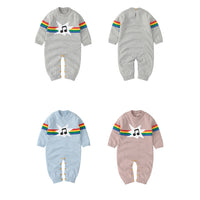 Load image into Gallery viewer, Baby Unisex Rainbow Cartoon Print Jumpsuits Wholesale 221028108
