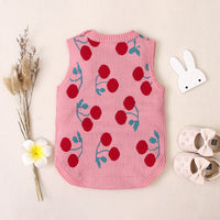 Load image into Gallery viewer, Baby Girls Fruit Crochet Print Rompers Wholesale 221028109
