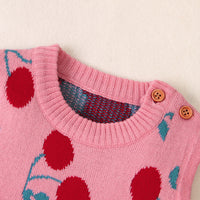 Load image into Gallery viewer, Baby Girls Fruit Crochet Print Rompers Wholesale 221028109
