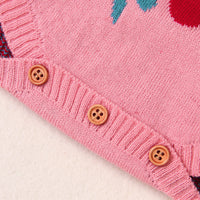 Load image into Gallery viewer, Baby Girls Fruit Crochet Print Rompers Wholesale 221028109
