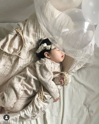 Load image into Gallery viewer, Baby Unisex Crochet Embroidered Jumpsuits Wholesale 221028116
