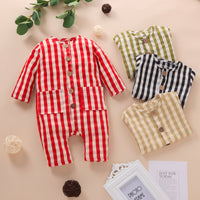 Load image into Gallery viewer, Baby Unisex Striped Jumpsuits Wholesale 221028123
