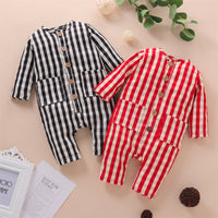 Load image into Gallery viewer, Baby Unisex Striped Jumpsuits Wholesale 221028123
