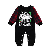 Load image into Gallery viewer, Baby Unisex Letters Checked Christmas Jumpsuits Wholesale 221028127
