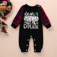 Load image into Gallery viewer, Baby Unisex Letters Checked Christmas Jumpsuits Wholesale 221028127
