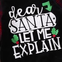 Load image into Gallery viewer, Baby Unisex Letters Checked Christmas Jumpsuits Wholesale 221028127
