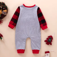 Load image into Gallery viewer, Baby Unisex Color-blocking Checked Christmas Jumpsuits Wholesale 221028130
