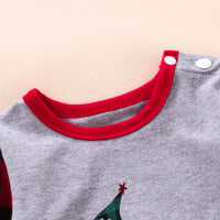 Load image into Gallery viewer, Baby Unisex Color-blocking Checked Christmas Jumpsuits Wholesale 221028130
