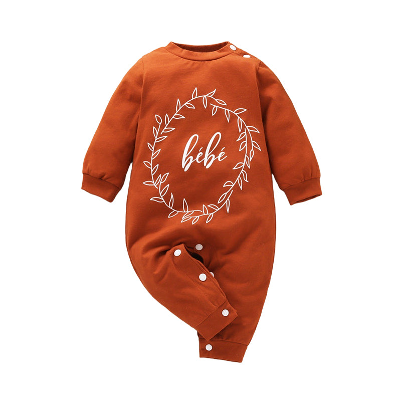 Baby Unisex Letters Print Jumpsuits Wholesale 221028135