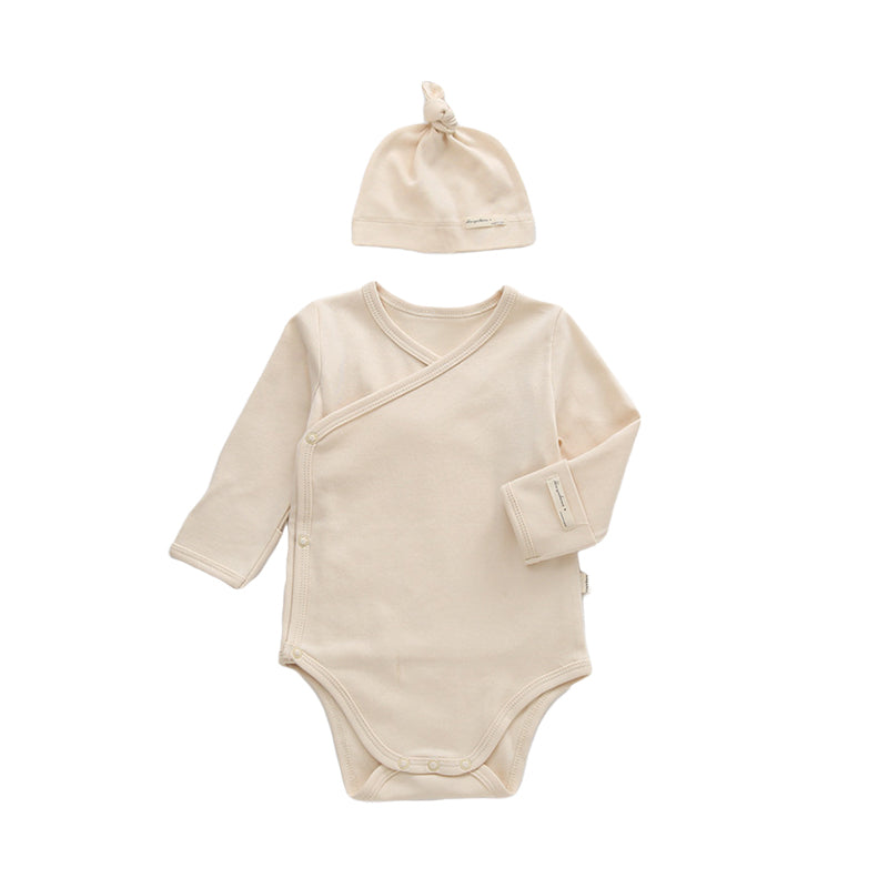 Baby Unisex Solid Color Rompers Wholesale 221028166