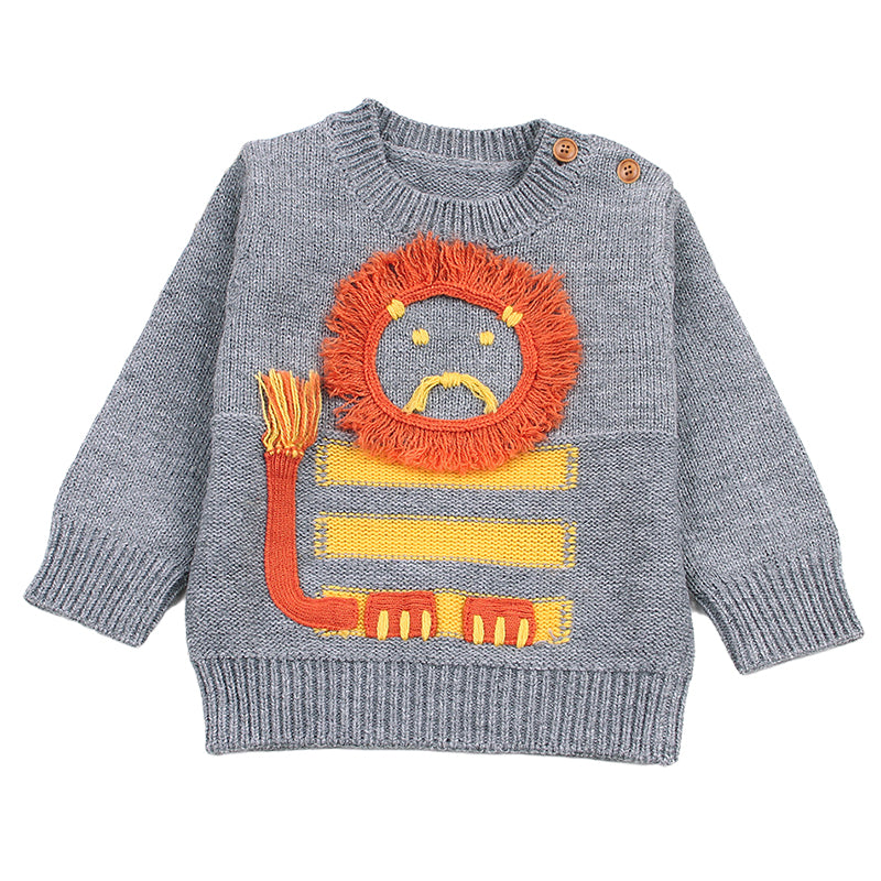 Baby Unisex Animals Cartoon Crochet Sweaters Wholesale 22102819