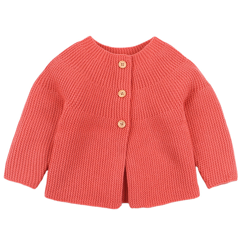 Baby Kid Girls Solid Color Cardigan Wholesale 22102824