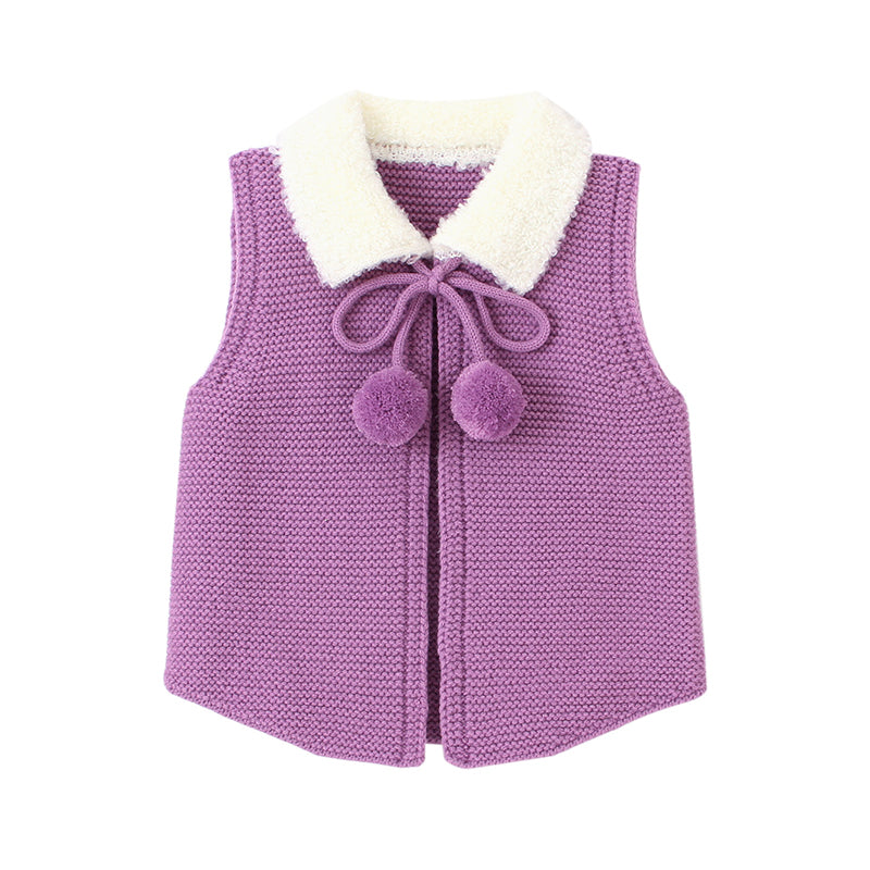 Baby Kid Unisex Solid Color Crochet Vests Waistcoats Wholesale 22102831