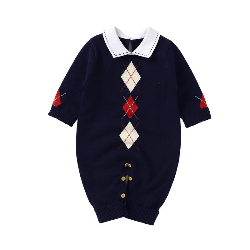 Baby Boys Color-blocking Jumpsuits Wholesale 221028321
