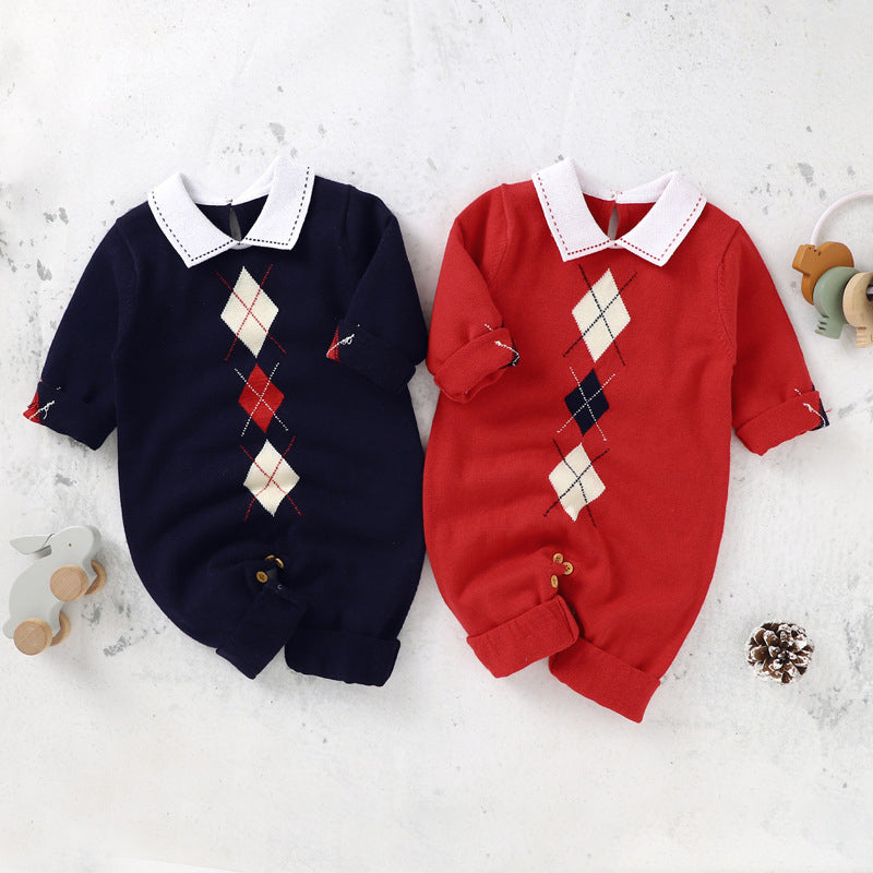 Baby Boys Color-blocking Jumpsuits Wholesale 221028321