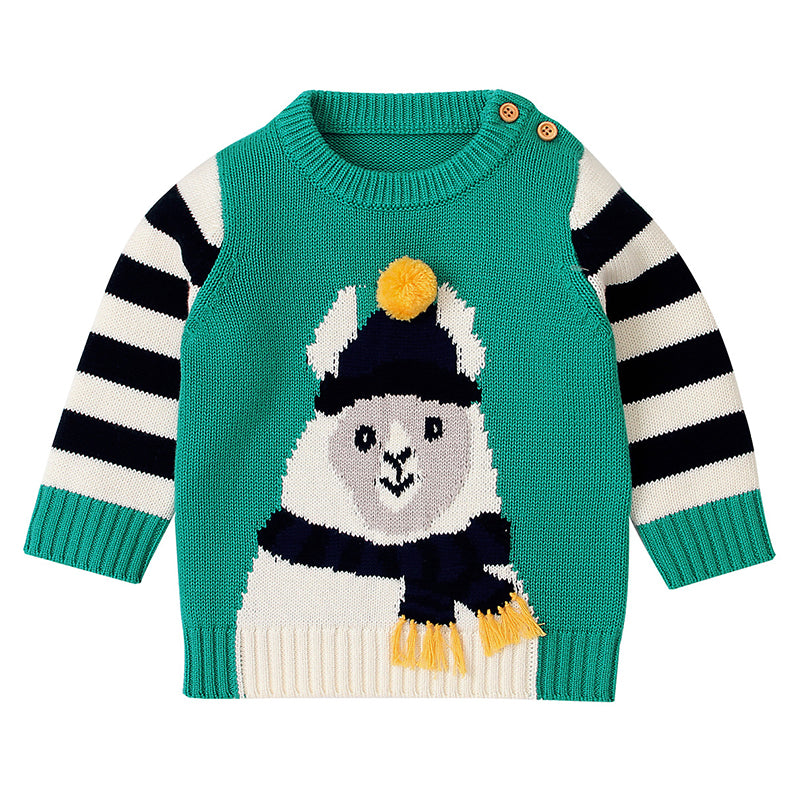 Baby Boys Cartoon Crochet Sweaters Wholesale 22102843