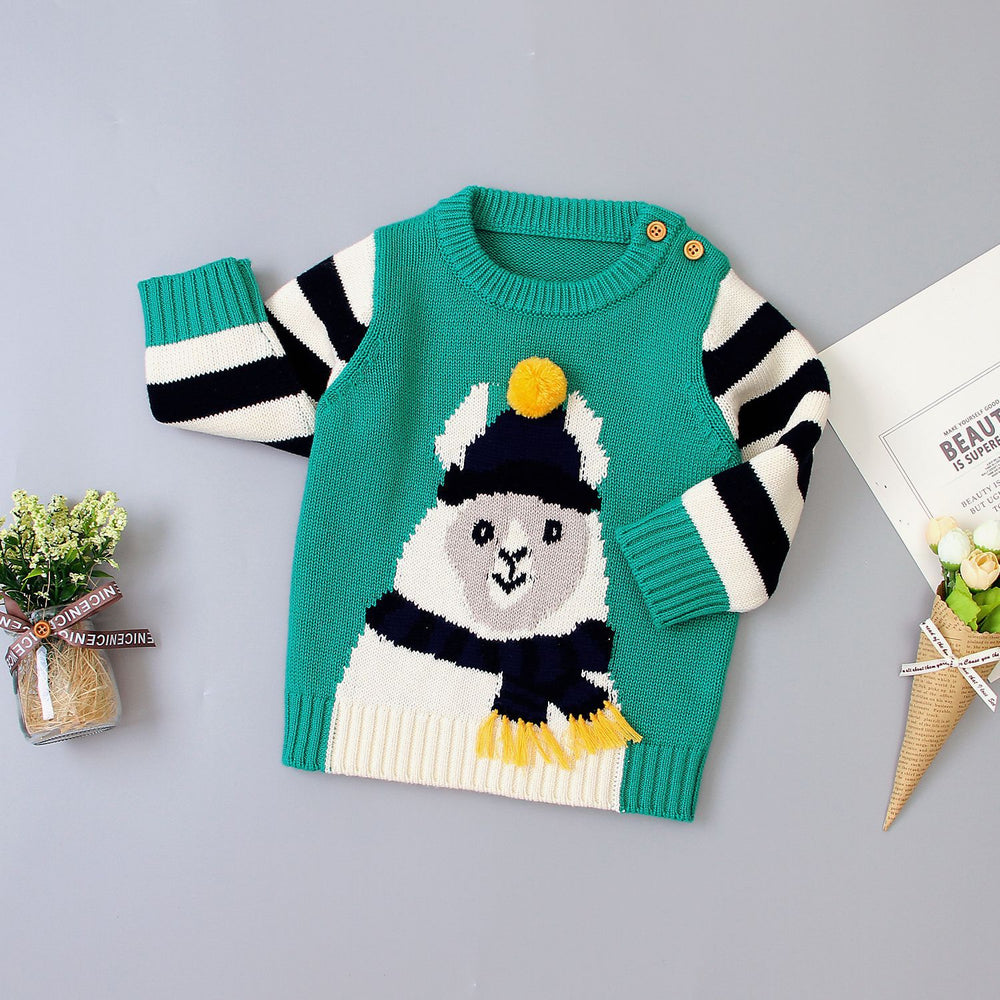 Baby Boys Cartoon Crochet Sweaters Wholesale 22102843