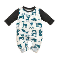Load image into Gallery viewer, Baby Unisex Animals Print Jumpsuits Wholesale 22102848
