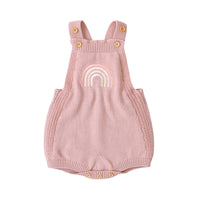Load image into Gallery viewer, Baby Unisex Rainbow Crochet Rompers Wholesale 22102850
