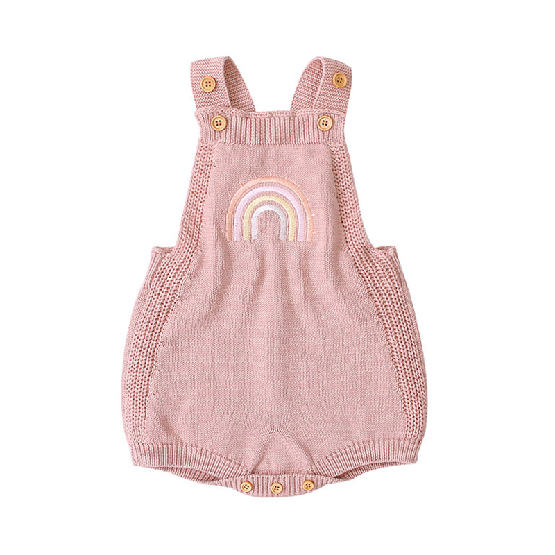 Baby Unisex Rainbow Crochet Rompers Wholesale 22102850